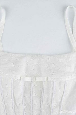 Y2K Kawaii Lolita Crochet Sleeveless Bustier Top