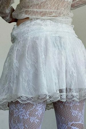 Y2K Kawaii Lolita Fairycore Mini Skirt