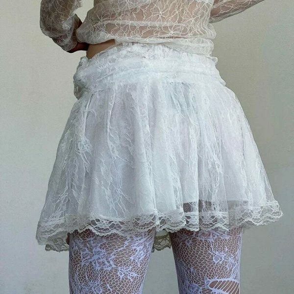 Y2K Kawaii Lolita Fairycore Mini Skirt