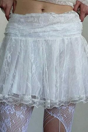 Y2K Kawaii Lolita Fairycore Mini Skirt