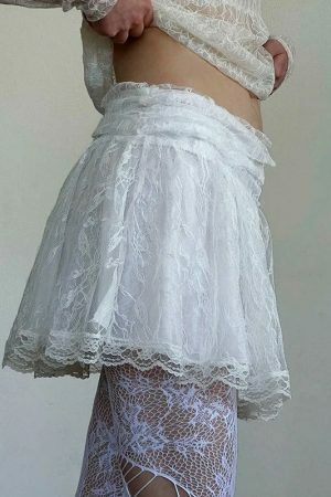 Y2K Kawaii Lolita Fairycore Mini Skirt