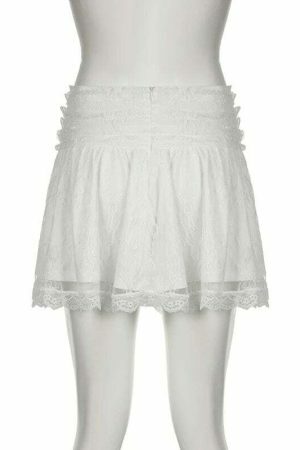 Y2K Kawaii Lolita Fairycore Mini Skirt