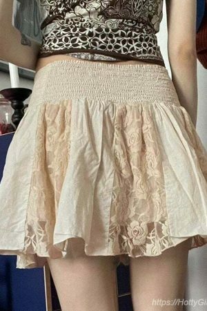 Y2K Kawaii Lolita Mini Skirt - Streetwear Fashion Aesthetics