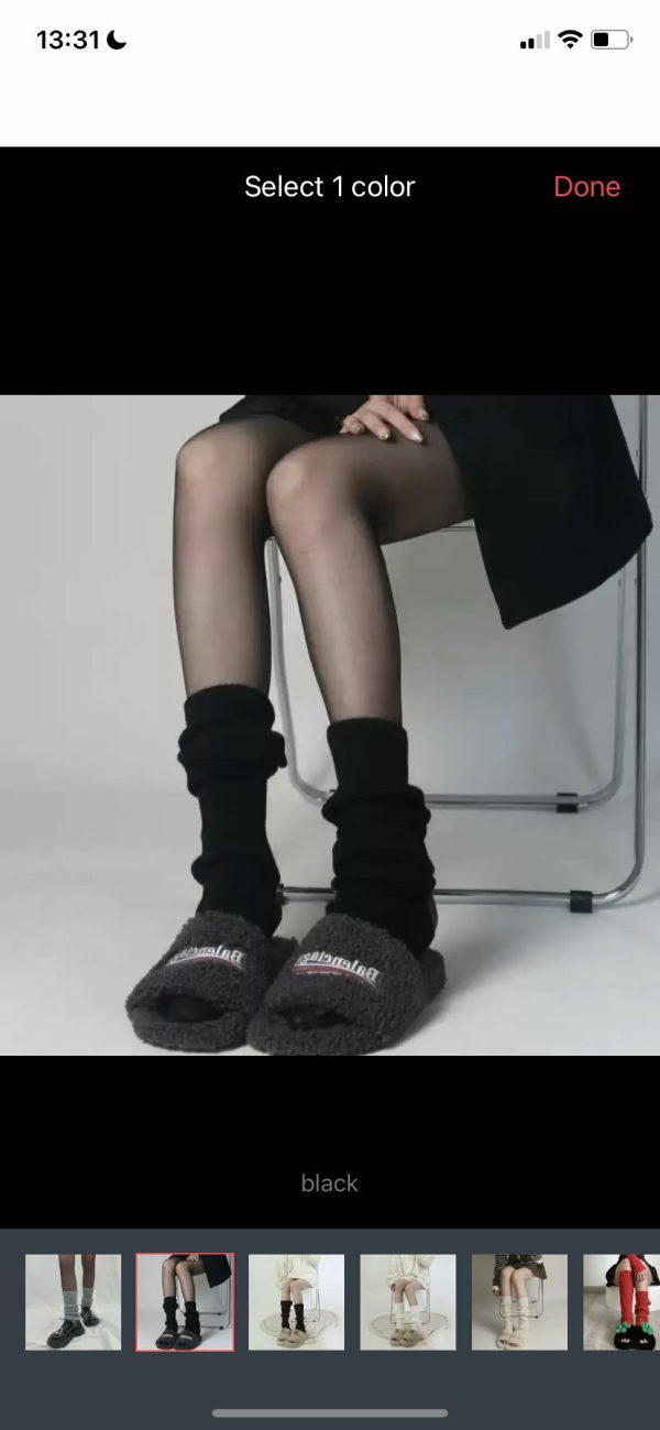 Y2K Knit Leg Warmers with Exposed Heel