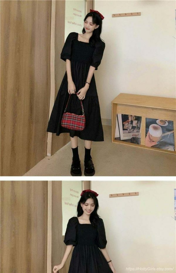 Y2K Korean Streetwear Vintage Sundress for Women