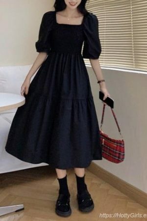 Y2K Korean Streetwear Vintage Sundress for Women