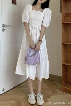 Y2K Korean Streetwear Vintage Sundress for Women