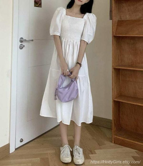 Y2K Korean Streetwear Vintage Sundress for Women