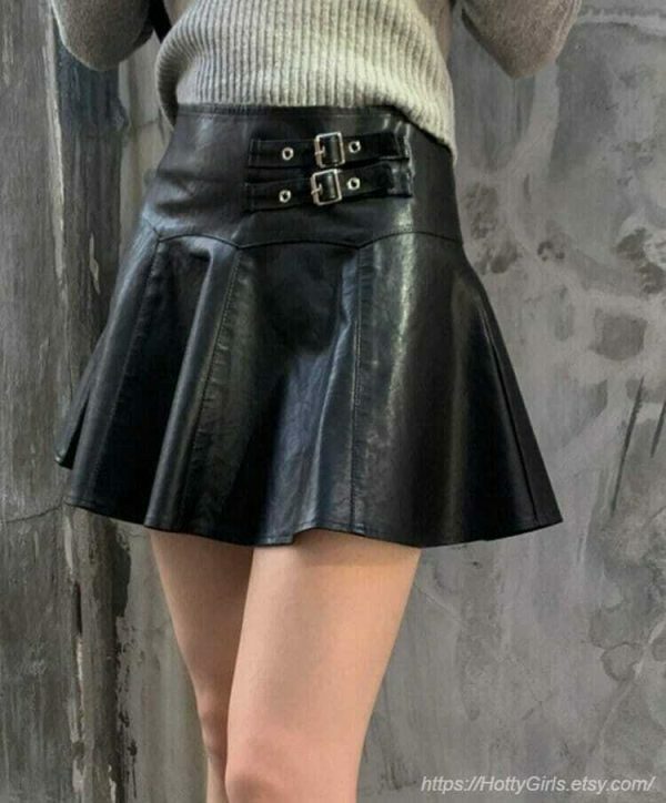 Y2K Korean Style Pleated High Waist Mini Skirt