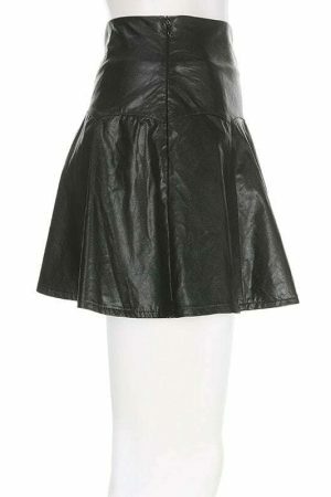 Y2K Korean Style Pleated High Waist Mini Skirt