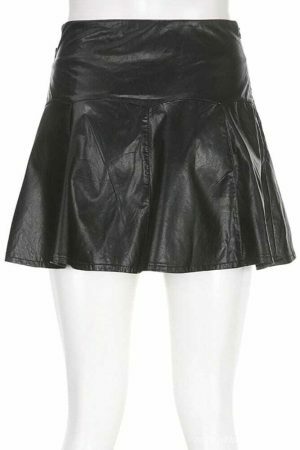 Y2K Korean Style Pleated High Waist Mini Skirt