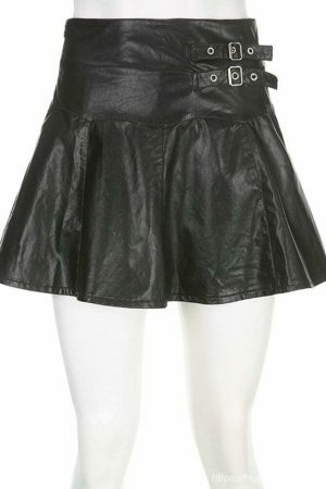 Y2K Korean Style Pleated High Waist Mini Skirt