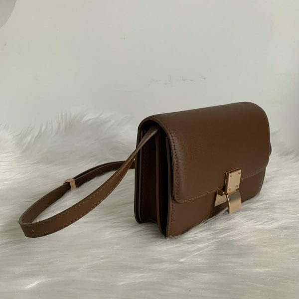 Y2K Korean Style Small Brown Leather Box Bag - Streetwear Crossbody