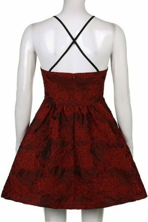 Y2K Lace-Up Halter Slip Sundress - Sexy Short Party Dress