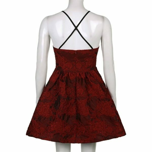 Y2K Lace-Up Halter Slip Sundress - Sexy Short Party Dress