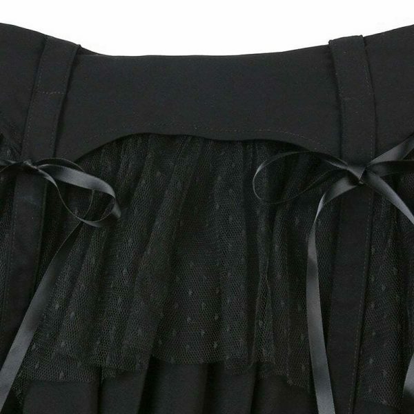 Y2K Lace-Up Mini Skirt Vintage Aesthetic Streetwear Gothic Fairycore