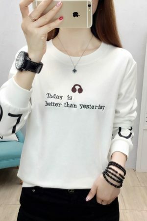 Y2K Long Sleeve Women's T-Shirt Streetwear Fashion Top