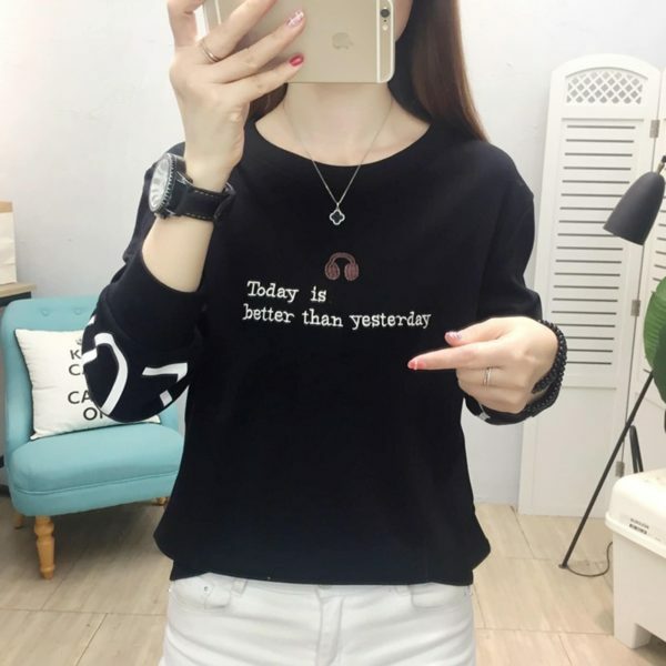 Y2K Long Sleeve Women's T-Shirt Streetwear Fashion Top