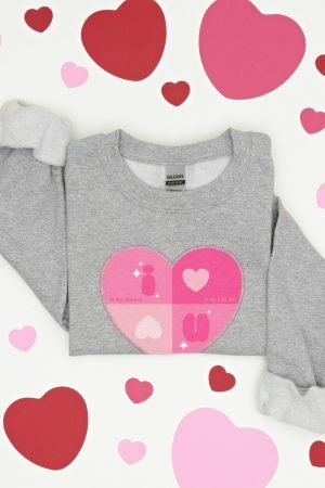 Y2K Lovecore Heart Sweatshirt: Pastel Kawaii Aesthetic