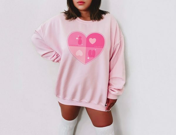 Y2K Lovecore Heart Sweatshirt: Pastel Kawaii Aesthetic