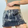 Y2K Low Waist E-girl Denim Mini Skirt with Zipper Closure