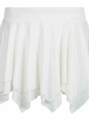 Y2K Low Waist White Mini Skirt