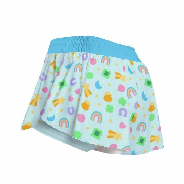 Y2K Lucky Charm Flowy High Waisted Shorts