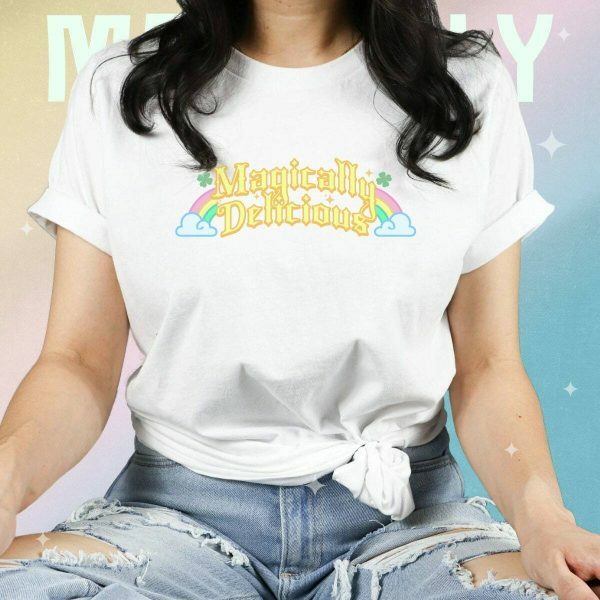 Y2K Lucky Charm Shirt - Trendy Rainbow Clover Tee