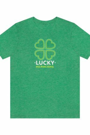 Y2K Lucky Tee: St Patricks Day Four Leaf Clover Graphic Shirt