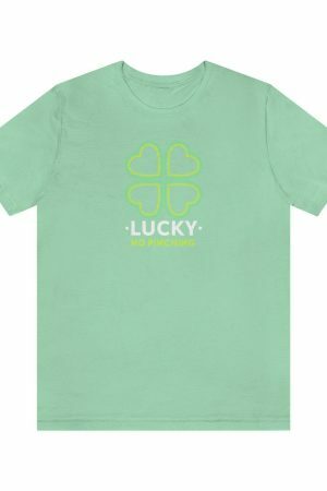 Y2K Lucky Tee: St Patricks Day Four Leaf Clover Graphic Shirt