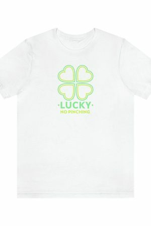 Y2K Lucky Tee: St Patricks Day Four Leaf Clover Graphic Shirt