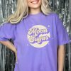 Y2K Magical Girl Moon Sugar T-Shirt - Soft Violet Festival Top