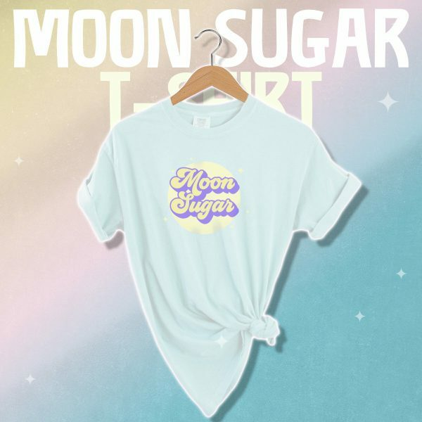 Y2K Magical Girl Moon Sugar T-Shirt - Soft Violet Festival Top