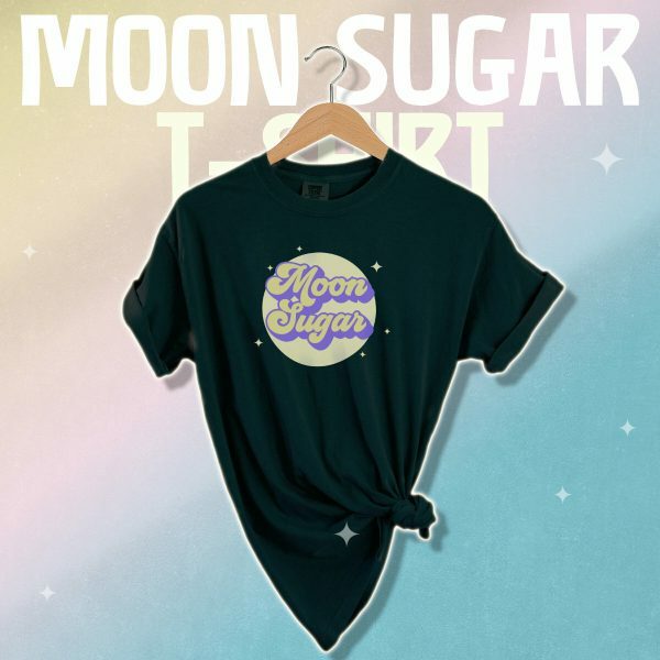 Y2K Magical Girl Moon Sugar T-Shirt - Soft Violet Festival Top