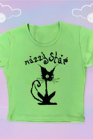 Y2K Mazzy Star Angel Baby Crop Top - 80s 90s Punk Rock Aesthetic