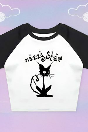 Y2K Mazzy Star Angel Baby Crop Top - 80s 90s Punk Rock Aesthetic