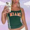 Y2K Miami Angel Baby Tank Top - Streetwear Crop Shirt