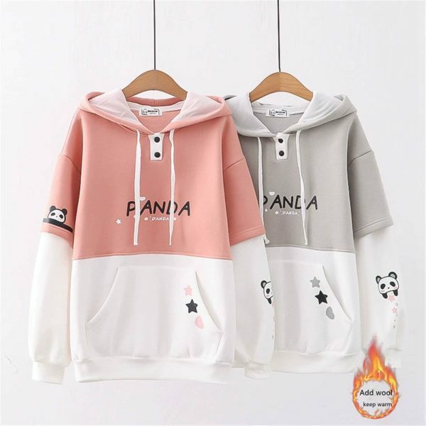 Y2K Monogram Multicolor Hoodie with Fleece Lining