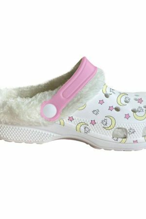 Y2K Moon Bunny Slip-On Clogs | Streetwear Aesthetic Bunny Shoes