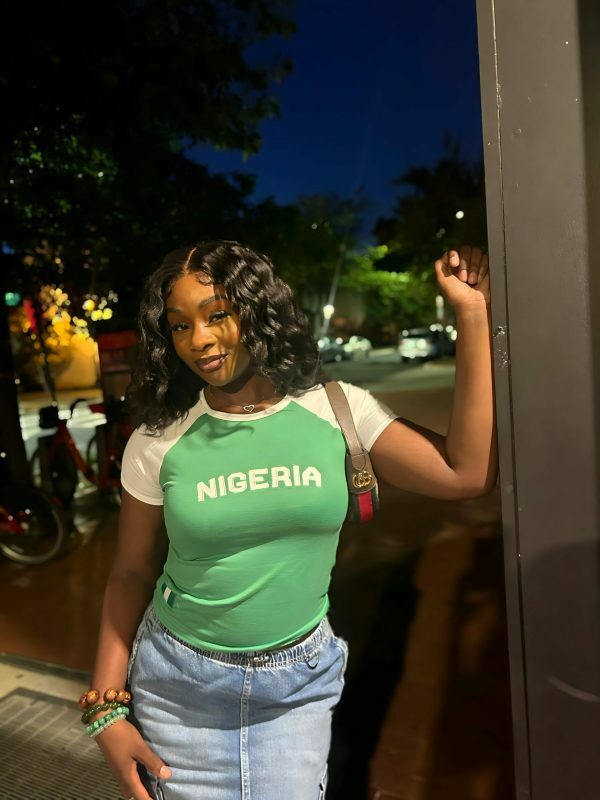 Y2K Nigeria Jersey Crop Top - Streetwear Soccer Tee