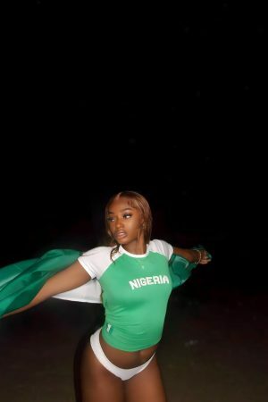 Y2K Nigeria Jersey Crop Top - Streetwear Soccer Tee