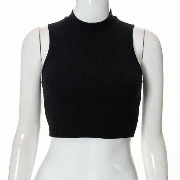 Y2K Open Back Crop Top - Trendy Sexy Summer Streetwear