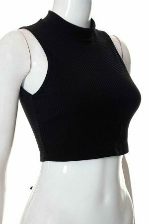 Y2K Open Back Crop Top - Trendy Sexy Summer Streetwear