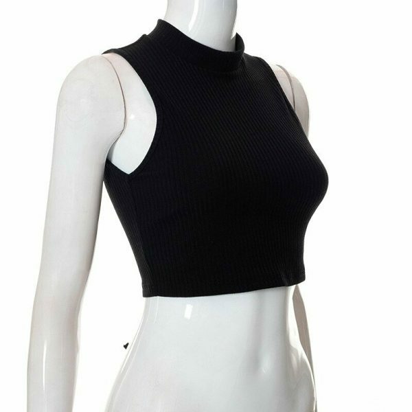 Y2K Open Back Crop Top - Trendy Sexy Summer Streetwear