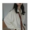 Y2K Oversize Long Sleeve Button-Up Shirt for Women