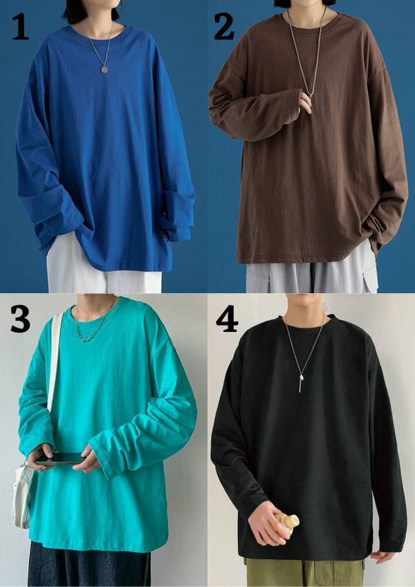 Y2K Oversized Long Sleeve Streetwear T-Shirt