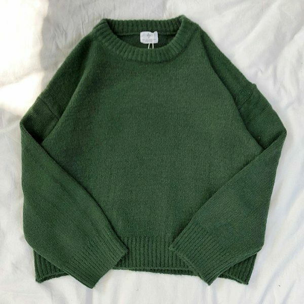 Y2K Oversized Vintage Crewneck Pullover Sweatshirt