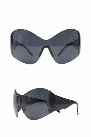 Y2K Oversized Wraparound Sunglasses