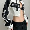 Y2K Patchwork Biker Jacket: Punk Moto Streetwear Harajuku Fashion