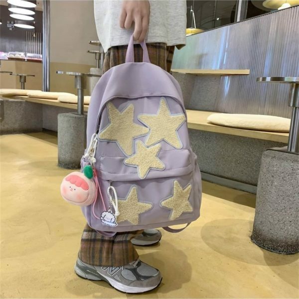 Y2K Pentagram Backpack for Stylish Students and Travelers